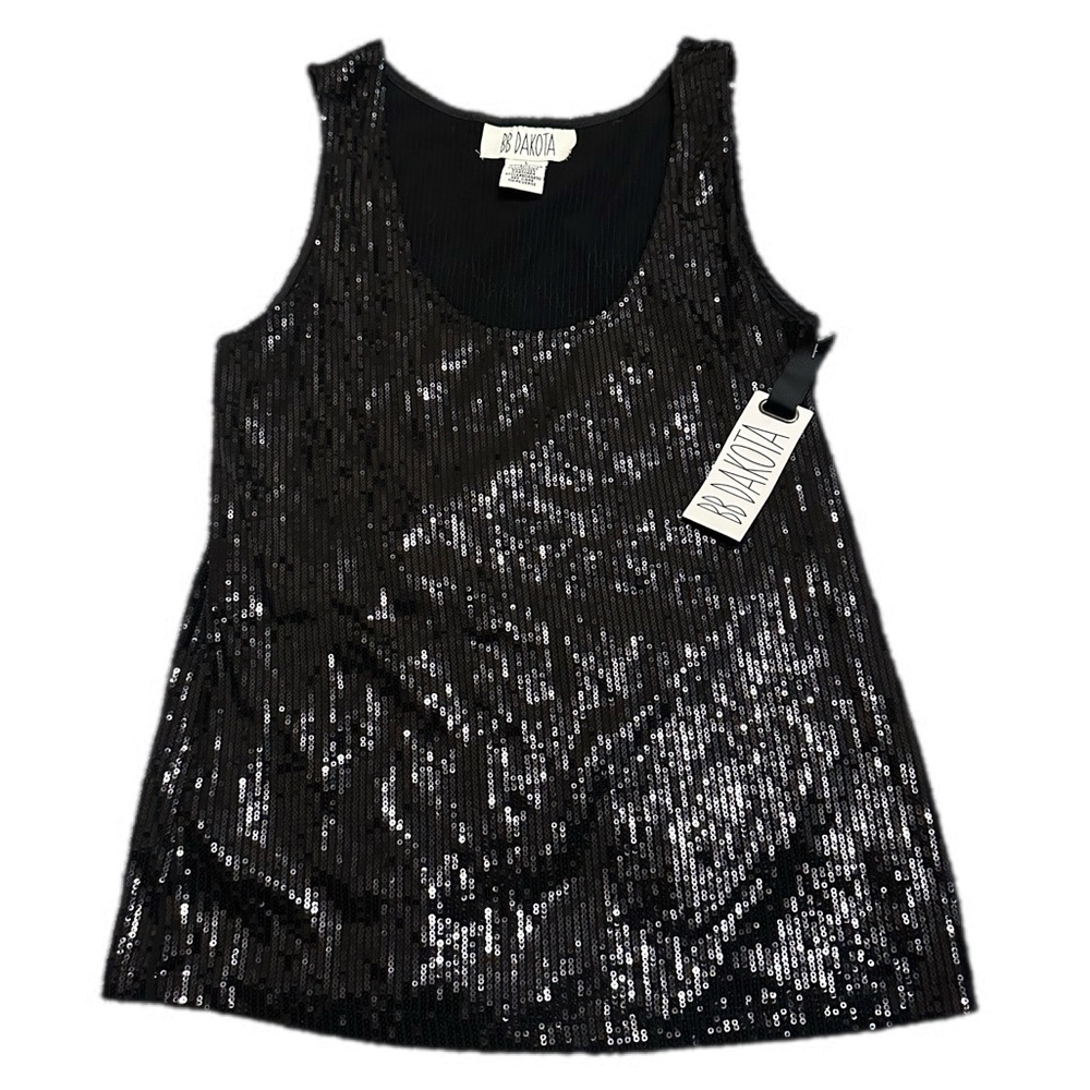 BB Dakota Black‎ sequined top